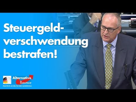 &quot;Steuergeldverschwendung bestrafen!&quot; - Roman Reusch - AfD-Fraktion im Bundestag