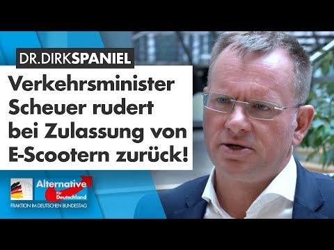 Verkehrsminister Scheuer rudert zurück! - Dr. Dirk Spaniel - AfD-Fraktion im Bundestag