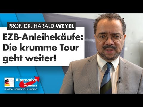 EZB-Anleihekäufe: Die krumme Tour geht weiter! - Prof. Dr. Harald Weyel