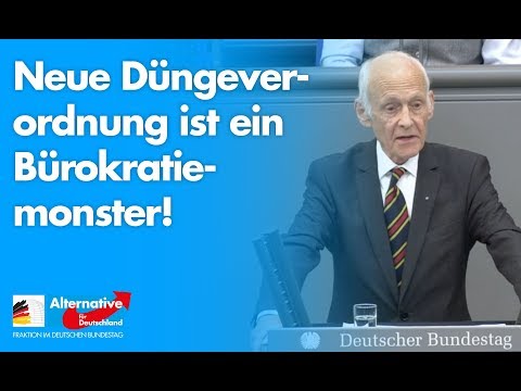Neue Düngeverordnung ist ein Bürokratiemonster - Wilhelm von Gottberg - AfD-Fraktion im Bundestag
