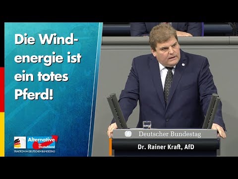 Die Windenergie ist ein totes Pferd! - Rainer Kraft - AfD-Fraktion im Bundestag