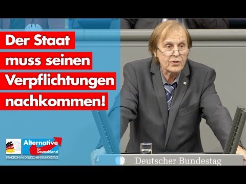 Der Staat muss seinen Verpflichtungen nachkommen! - Detlev Spangenberg - AfD-Fraktion im Bundestag