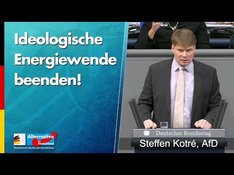 Steffen Kotré: Ideologische Energiewende beenden! - AfD-Fraktion im Bundestag