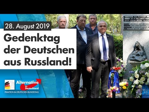 Gedenktag der Deutschen aus Russland am 28. August 2019 - AfD-Fraktion im Bundestag