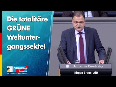 Die totalitäre GRÜNE Weltuntergangssekte! - Jürgen Braun