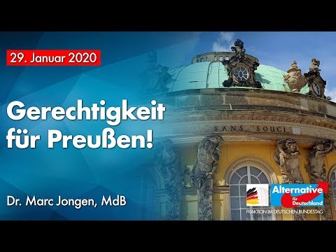 Dr. Marc Jongen: Gerechtigkeit für Preußen! - AfD-Fraktion im Bundestag