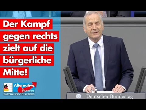 Der Kampf gegen rechts zielt auf die bürgerliche Mitte! - Martin Hohmann - AfD-Fraktion im Bundestag