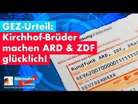 GEZ-Urteil: Kirchhof-Brüder machen ARD &amp; ZDF glücklich!