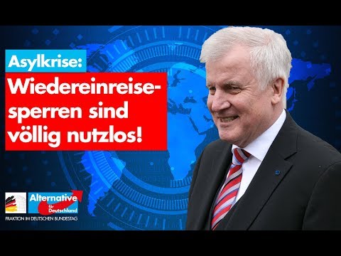 Seehofers Wiedereinreisesperren sind völlig nutzlos!- AfD-Fraktion im Bundestag
