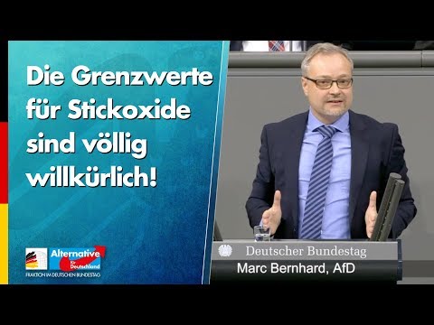 Die Grenzwerte für Stickoxide sind völlig willkürlich! - Marc Bernhard - AfD-Fraktion im Bundestag