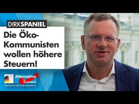 Die grünen Öko-Kommunisten wollen höhere Steuern! - Dirk Spaniel - AfD-Fraktion im Bundestag