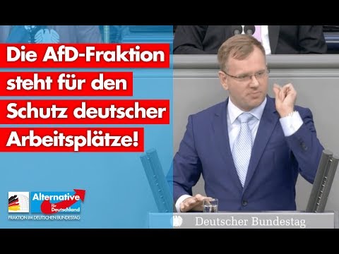 Die AfD-Fraktion steht für den Schutz deutscher Arbeitsplätze! - Dirk Spaniel - AfD-Fraktion