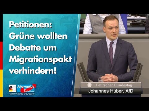 Petitionen: Grüne wollten Debatte um Migrationspakt verhindern! - Johannes Huber - AfD-Fraktion