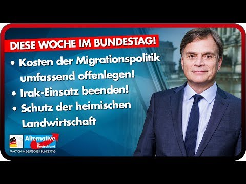 Anträge: Migrationskosten offenlegen, Irak-Einsatz beenden, Deutsche Landwirte schützen