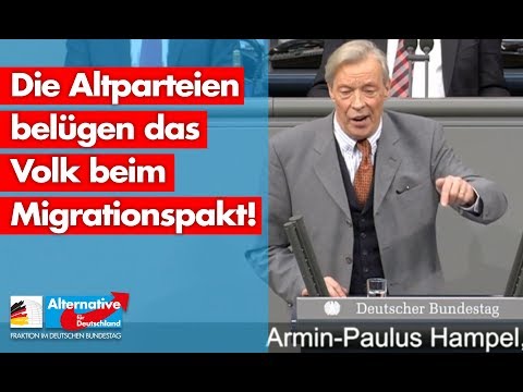 Die Altparteien belügen das Volk beim Migrationspakt! - Armin-Paul Hampel - AfD-Fraktion