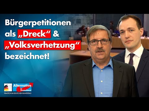 Bürgerpetitionen als &quot;Dreck&quot; &amp; &quot;Volksverhetzung&quot; bezeichnet! - Demokratieverständnis der Altparteien