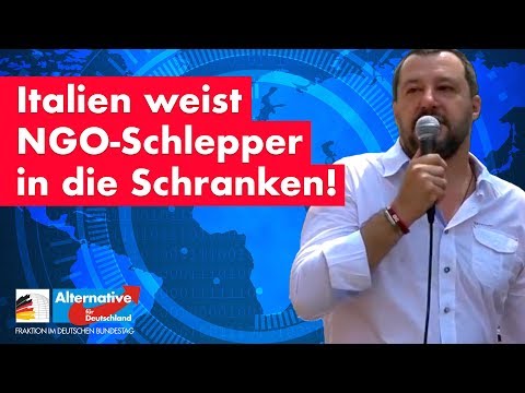 Italien weist NGO-Schlepper in die Schranken! - AfD-Fraktion im Bundestag