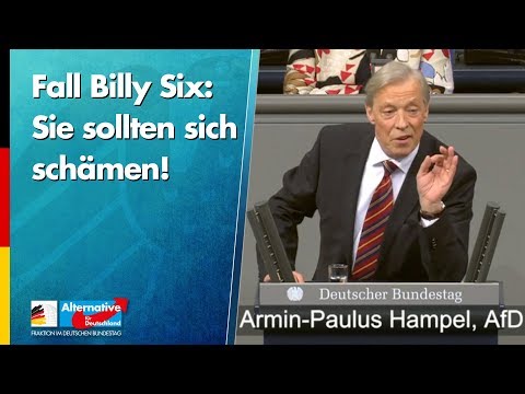 Fall Billy Six: &quot;Sie sollten sich schämen!&quot; Armin Paul Hampel - AfD-Fraktion im Bundestag