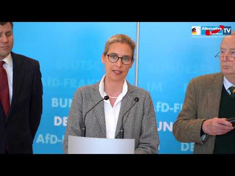 Nichtwahl von Mariana Harder-Kühnel - Stellungnahme von Alice Weidel &amp; Alexander Gauland