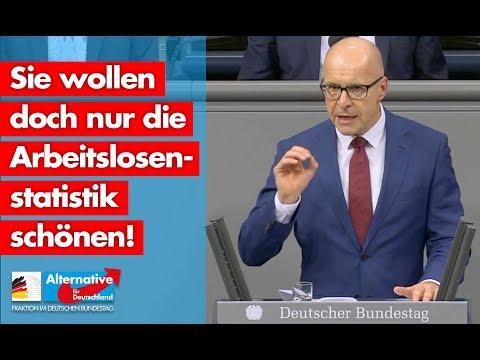 Sie wollen doch nur die Arbeitslosenstatistik schönen! - Jörg Schneider - AfD-Fraktion im Bundestag