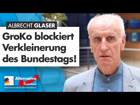 Wahlrechtsreform: GroKo blockiert Verkleinerung des Bundestags! - Albrecht Glaser - AfD-Fraktion