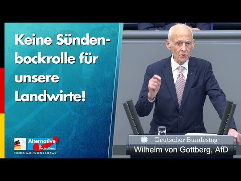 Keine Sündenbockrolle für unsere Landwirte! - Wilhelm von Gottberg - AfD-Fraktion