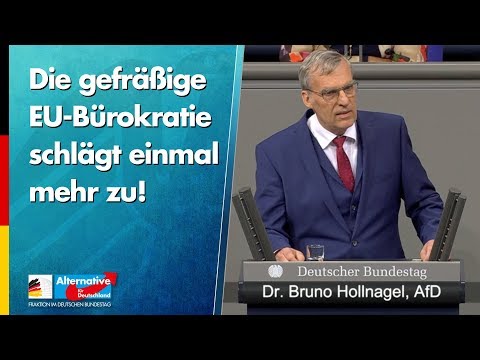 Die gefräßige EU-Bürokratie schlägt einmal mehr zu! - Bruno Hollnagel - AfD-Fraktion im Bundestag