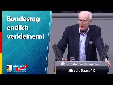 Bundestag endlich verkleinern! - Albrecht Glaser