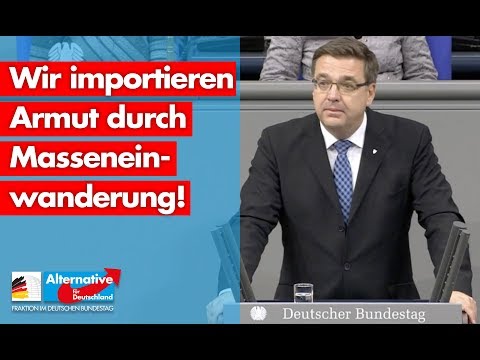 Wir importieren Armut durch Masseneinwanderung! - Volker Münz - AfD-Fraktion im Bundestag