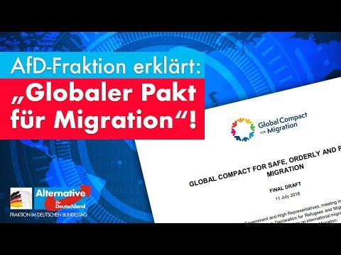 AfD-Fraktion erklärt: „Globaler Pakt für Migration“