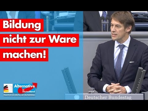 Dr. Götz Frömming: Bildung nicht zur Ware machen! - AfD-Fraktion im Bundestag