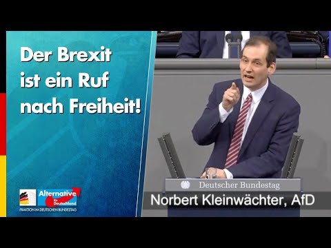 Der Brexit ist ein Ruf nach Freiheit! - Norbert Kleinwächter - AfD-Fraktion im Bundestag