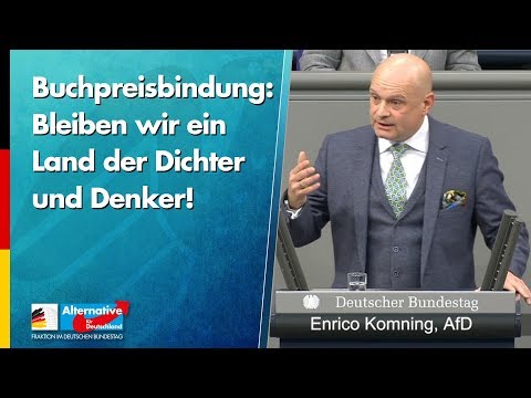 Enrico Komning: Bleiben wir ein Land der Dichter und Denker! - AfD-Fraktion im Bundestag
