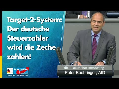 Target-2-System: Der deutsche Steuerzahler wird die Zeche zahlen! - Peter Boehringer - AfD-Fraktion