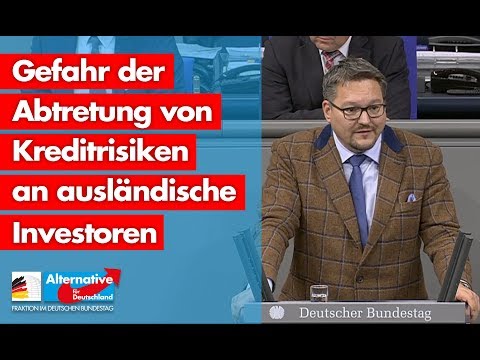 Stefan Keuter: Gefahr der Abtretung von Kreditrisiken an ausländische Investoren - AfD-Fraktion