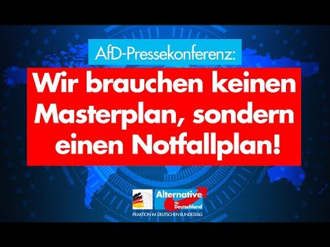 Wir brauchen keinen Master-, sondern einen Notfallplan! - Pressekonferenz