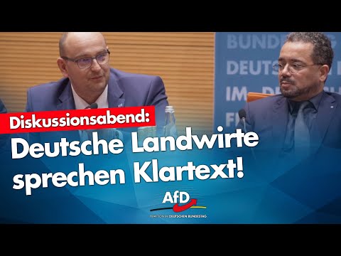 Deutsche Landwirte sprechen Klartext bei der AfD im Bundestag!