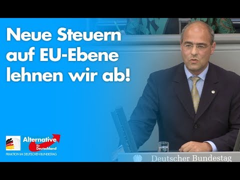 Neue Steuern auf EU-Ebene lehnen wir ab! - Peter Boehringer - AfD-Fraktion im Bundestag