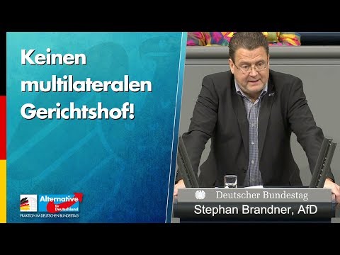 Stephan Brandner: Keinen multilateralen Gerichtshof! - AfD-Fraktion im Bundestag