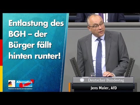 Entlastung des BGH – der Bürger fällt hinten runter! - Jens Maier - AfD-Fraktion im Bundestag