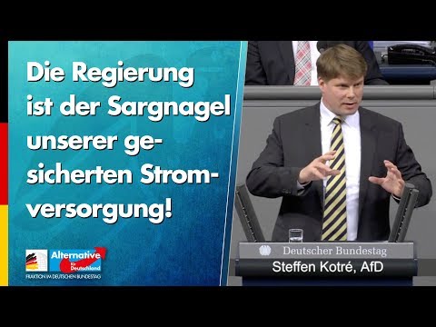Regierung ist der Sargnagel unserer gesicherten Stromversorgung! - Steffen Kotré - AfD-Fraktion