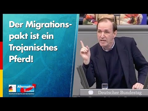 Der Migrationspakt ist ein Trojanisches Pferd! - Gottfried Curio - AfD-Fraktion im Bundestag