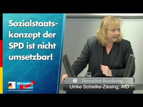 Sozialstaatskonzept der SPD ist nicht umsetzbar! - Ulrike Schielke-Ziesing - AfD-Fraktion