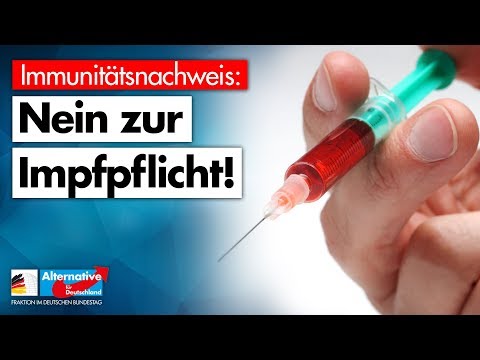 Immunitätsnachweis: Nein zur Impfpflicht! - AfD-Fraktion im Bundestag