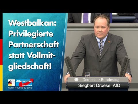 Privilegierte Partnerschaft statt Vollmitgliedschaft! - Siegbert Droese - AfD-Fraktion im Bundestag