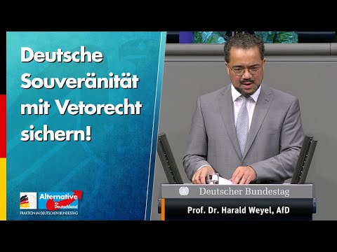 Deutsche Souveränität mit Vetorecht sichern! - Harald Weyel - AfD-Fraktion