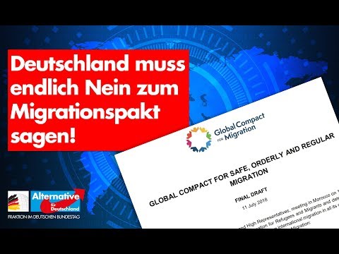 Deutschland muss endlich NEIN zum Migrationspakt sagen! - AfD-Fraktion im Bundestag