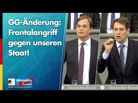 GG-Änderung: Frontalangriff gegen unseren Staat! - Baumann &amp; Frömming - AfD-Fraktion im Bundestag