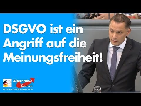 DSGVO ist Angriff auf die Meinungsfreiheit! - Tino Chrupalla - AfD-Fraktion im Bundestag