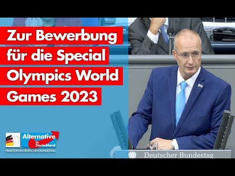 Jörn König zur Bewerbung für die Special Olympics World Games 2023 - AfD-Fraktion